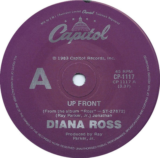 Diana Ross : Up Front (7", Single)