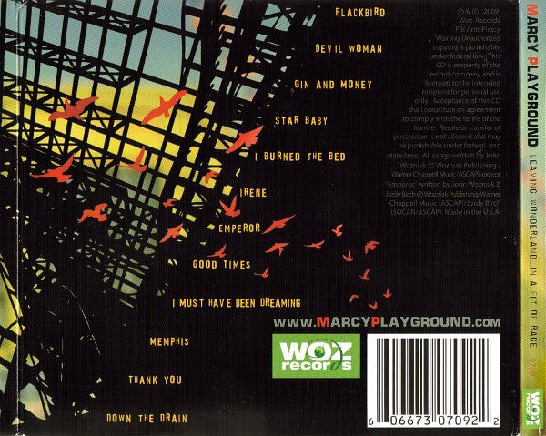 Marcy Playground : Leaving Wonderland...In A Fit Of Rage (CD, Album, Dig)