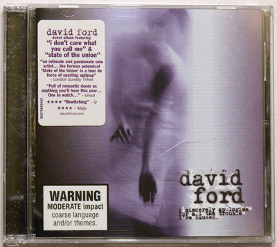 David Ford (3) : I Sincerely Apologise For All The Trouble I've Caused (CD, Album)