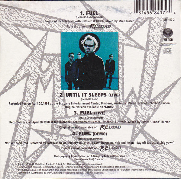 Metallica : Fuel (CD, Single, Ltd, CD3)