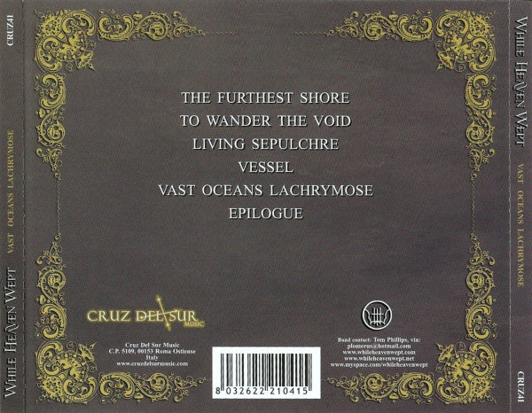 While Heaven Wept : Vast Oceans Lachrymose (CD, Album)