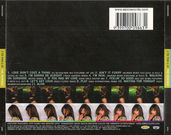 Jennifer Lopez : J To Tha L-O! (The Remixes) (CD, Album, Comp)