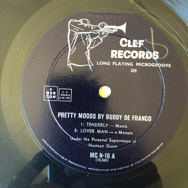 Buddy DeFranco : Pretty Moods (10", Album)