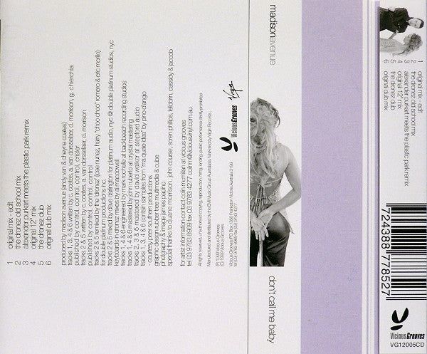 Madison Avenue : Don't Call Me Baby (CD, Maxi)
