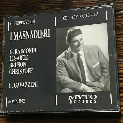 Verdi*, Boris Christoff, Renato Bruson, Gianni Raimondi, Gianandrea Gavazzeni : I Masnadieri (2xCD)