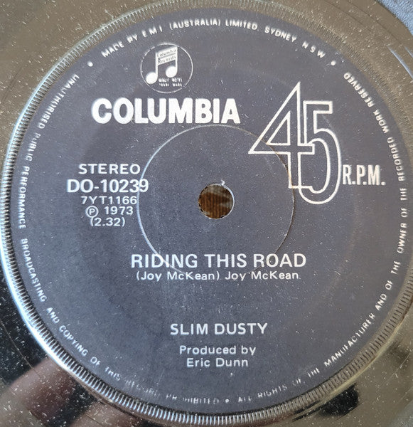 Slim Dusty : Riding This Road (7", Single)