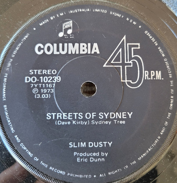 Slim Dusty : Riding This Road (7", Single)
