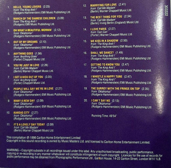 The London Theatre Orchestra : Melody Showtime Volume 1 (CD, Album)