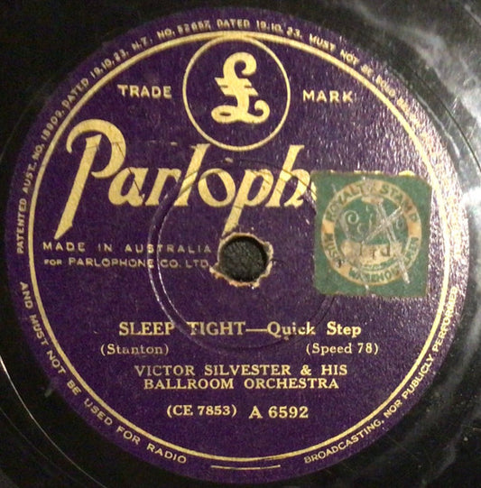 Victor Silvester and His Ballroom Orchestra : Sleep Tight / Until Tomorrow (Shellac, 10")