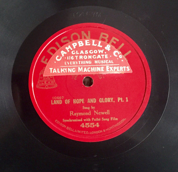 Raymond Newell : Land Of Hope And Glory (Shellac, 10")