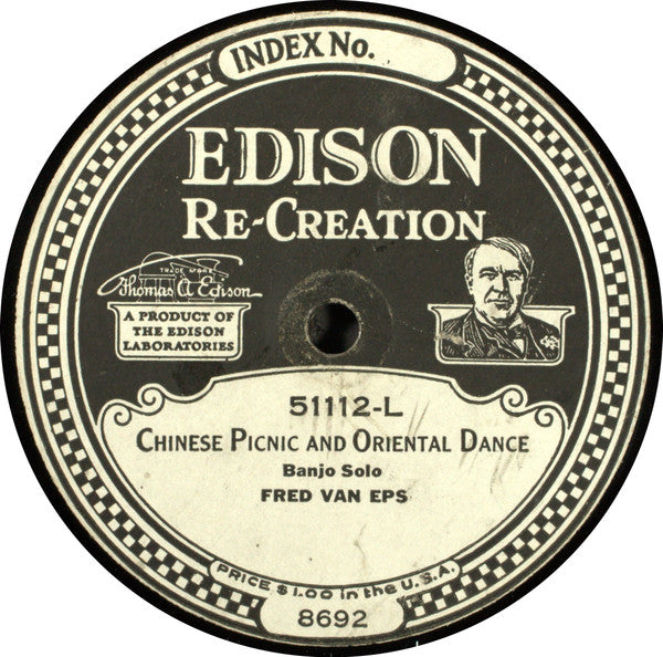 Fred Van Eps : Cocoanut Dance / Chinese Picnic and Oriental Dance (Edison Disc)