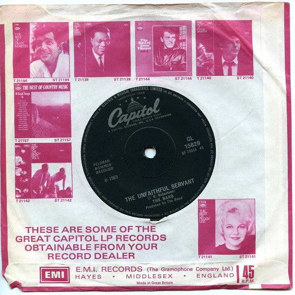 The Band : Rag Mama Rag (7", Single, Sol)