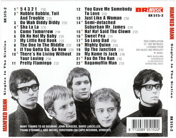 Manfred Mann : Singles In The Sixties (CD, Comp, Mono)