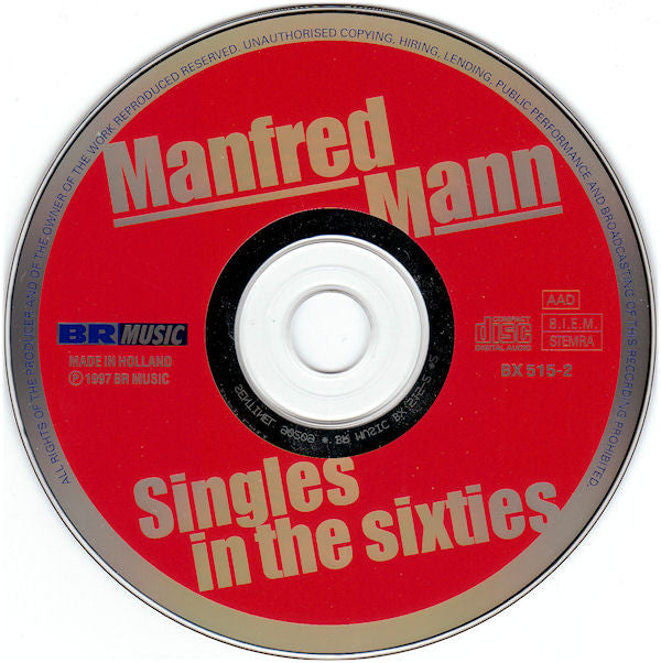 Manfred Mann : Singles In The Sixties (CD, Comp, Mono)