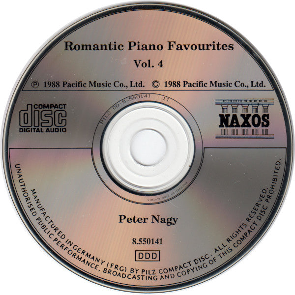 Peter Nagy* : Romantic Piano Favourites Vol. 4 (CD, Comp)