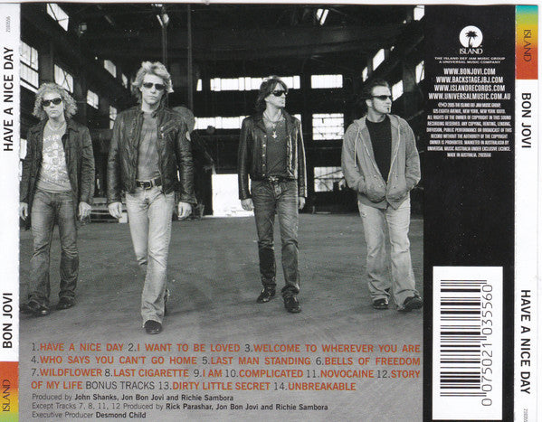 Bon Jovi : Have A Nice Day (CD, Album)