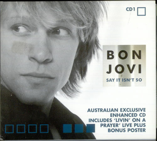 Bon Jovi : Say It Isn't So (CD, Maxi, Enh, CD1)