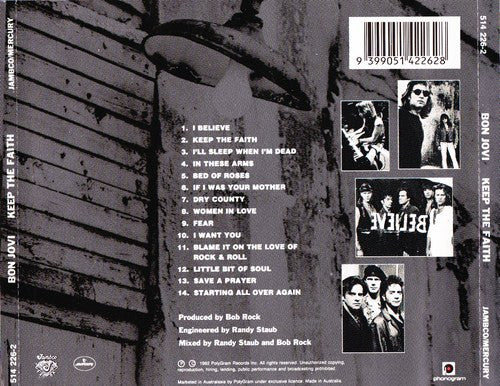 Bon Jovi : Keep The Faith (CD, Album, 199)