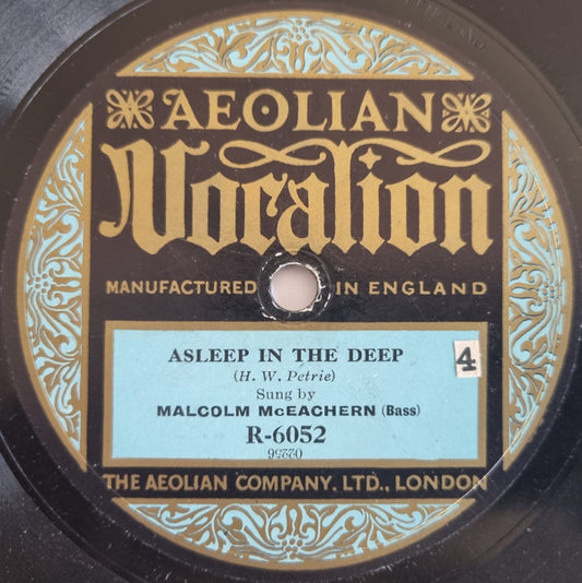 Malcolm McEachern : Asleep In The Deep / Bedouin Love Song (Shellac, 10")