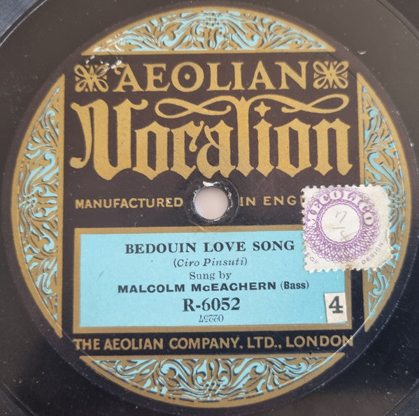 Malcolm McEachern : Asleep In The Deep / Bedouin Love Song (Shellac, 10")