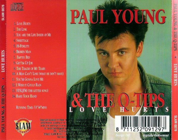 Paul Young & The Q-Tips* : Love Hurts (CD, Comp, RM)