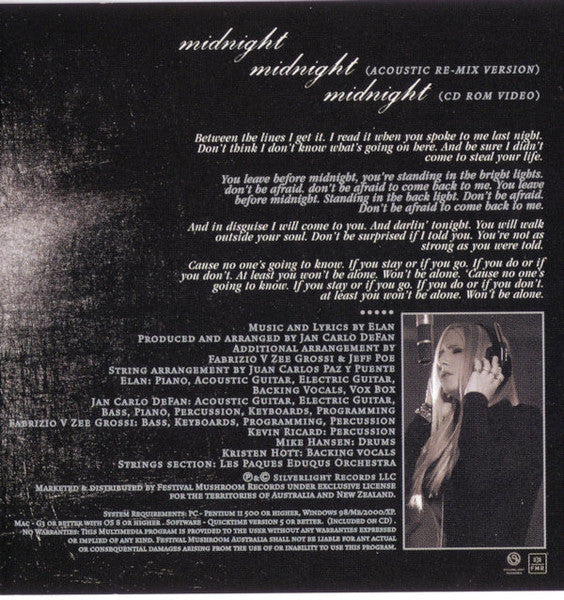 Elan (6) : Midnight (CD, Single, Enh)