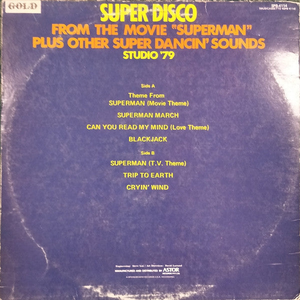 Studio '79* : Super Disco From The Movie Superman (LP, Album)