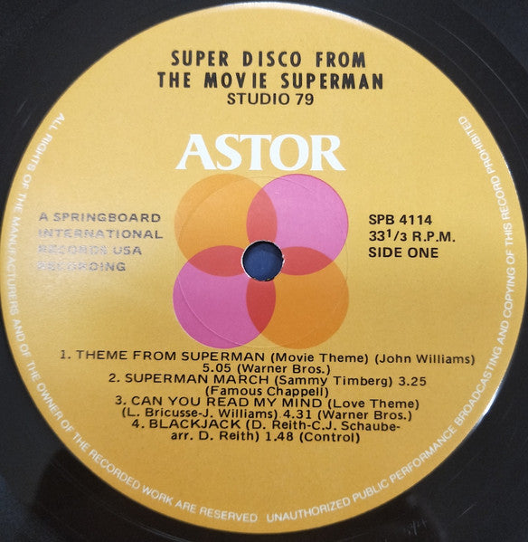 Studio '79* : Super Disco From The Movie Superman (LP, Album)