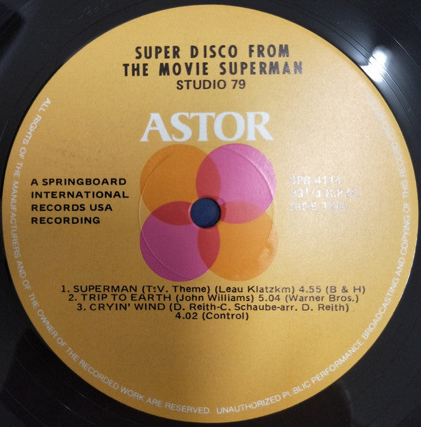 Studio '79* : Super Disco From The Movie Superman (LP, Album)