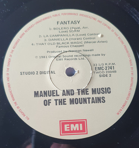 Manuel And The Music Of The Mountains* : Fantasy (LP, Album)