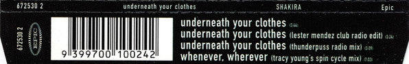 Shakira : Underneath Your Clothes (CD, Maxi)