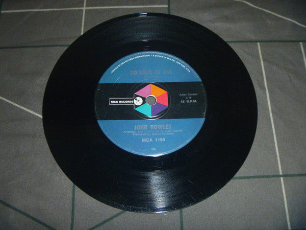 John Rowles : No Love At All (7")