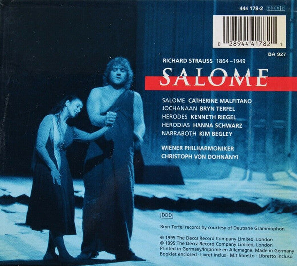 Richard Strauss - Catherine Malfitano, Bryn Terfel, Kenneth Riegel, Hanna Schwarz, Kim Begley, Wiener Philharmoniker, Christoph von Dohnányi : Salome (2xCD, Album + Box, Sli)