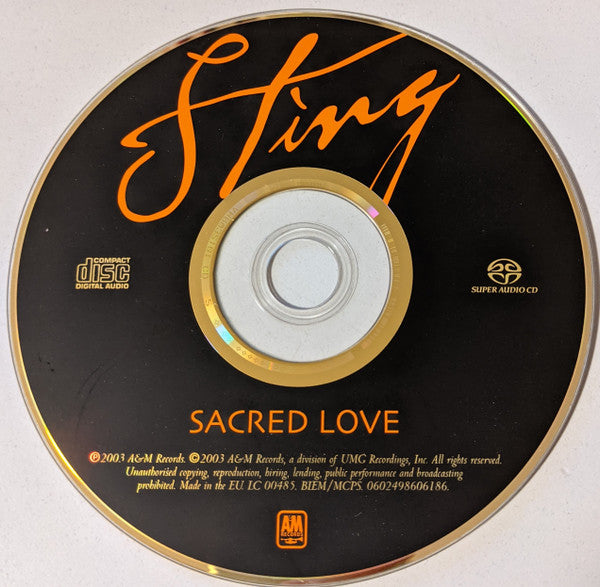 Sting : Sacred Love (SACD, Hybrid, Multichannel, Album, Ltd, 5.1)