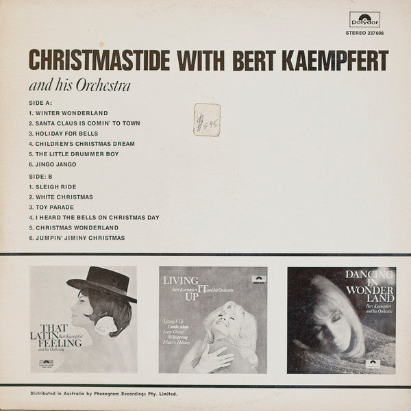 Bert Kaempfert & His Orchestra : Christmastide With Bert Kaempfert (LP, Album, RE)