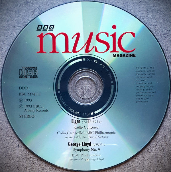 Sir Edward Elgar, George Lloyd : Edward Elgar Cello Concerto, George Lloyd Symphony No. 9 (CD)