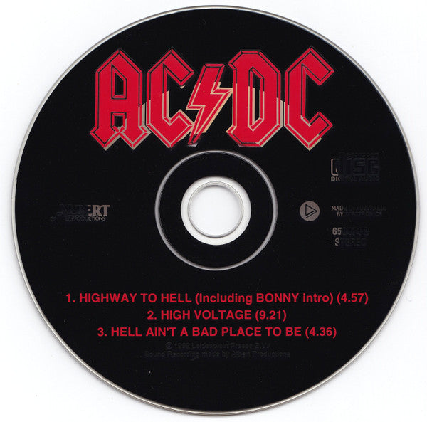 AC/DC : Highway To Hell (Live) (CD, Single)