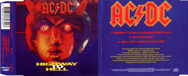 AC/DC : Highway To Hell (Live) (CD, Single)