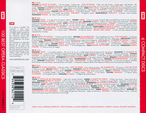 Various : 100 Best Opera Classics (6xCD, Comp)