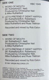 Mike & The Mechanics : Word Of Mouth (Cass, Single, XDR)