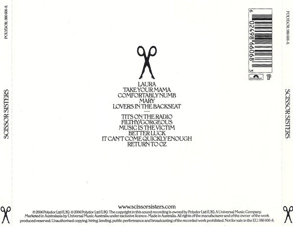 Scissor Sisters : Scissor Sisters (CD, Album)