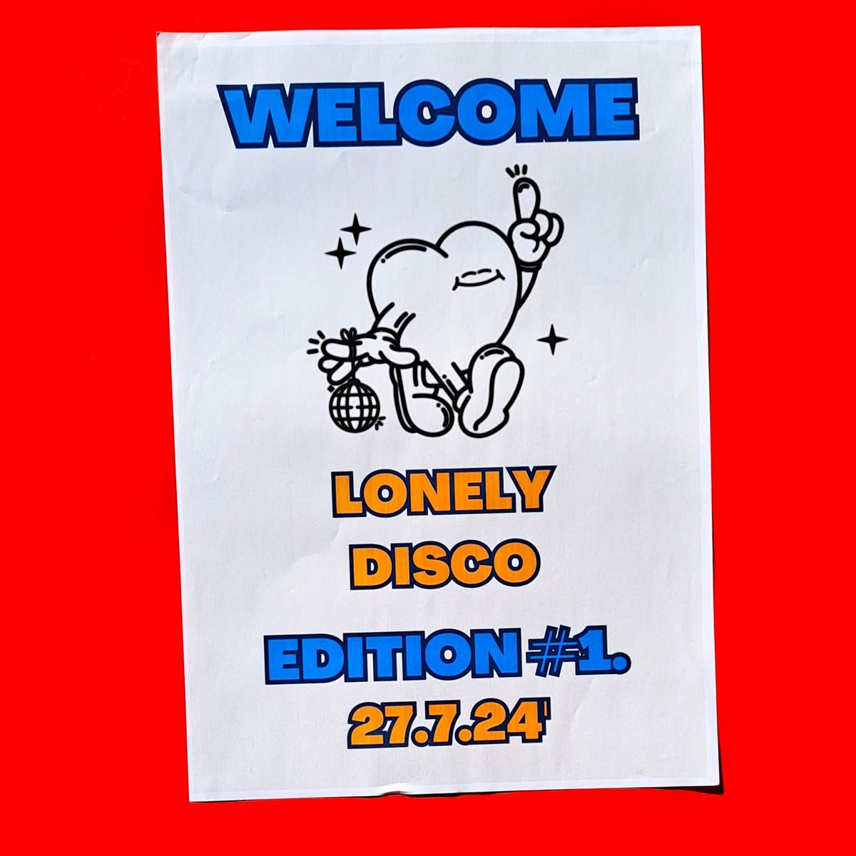 Lonely Disco – Edition #1 Brisbane House Music A3 Poster (27 July 2024)