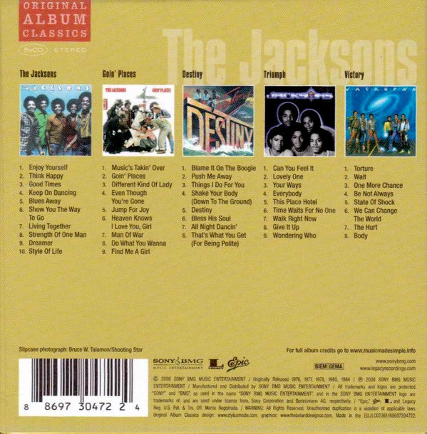 The Jacksons : Original Album Classics (Box, Comp + CD, Album, RE + CD, Album, RE + CD, Al)