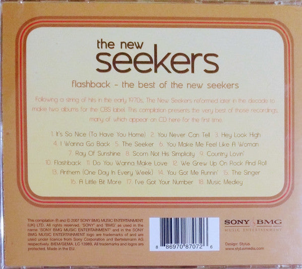 The New Seekers : Flashback - The Best Of The New Seekers (CD, Comp, RM)