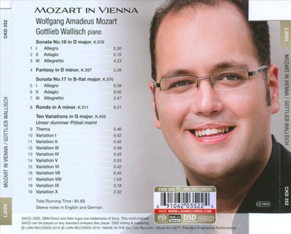 Gottlieb Wallisch, Wolfgang Amadeus Mozart : Mozart In Vienna (SACD, Hybrid, Multichannel, Album)