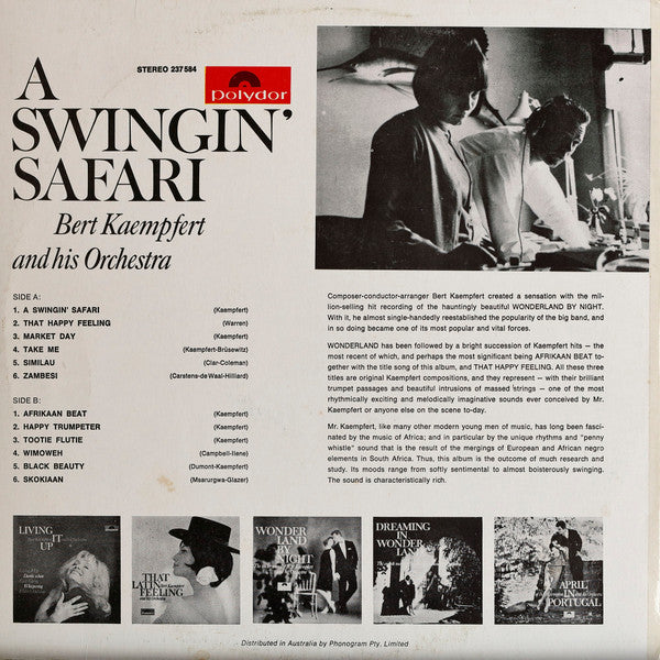 Bert Kaempfert & His Orchestra : A Swingin' Safari (LP, Album)