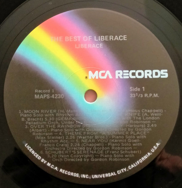 Liberace : The Best Of Liberace (2xLP, Comp, Mono, Gat)