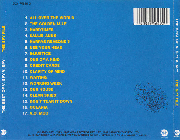 V. Spy V. Spy* : The Best Of V. Spy V. Spy: The Spy File (CD, Comp)