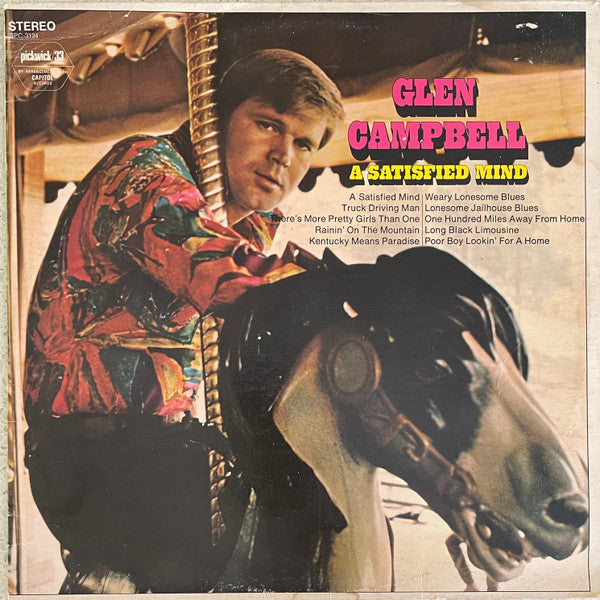 Glen Campbell : A Satisfied Mind (LP, Album, Comp)