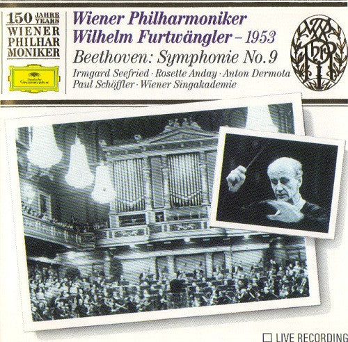 Wiener Philharmoniker, Wilhelm Furtwängler – 1953 – Ludwig van Beethoven : Symphonie No. 9 (CD, Mono, RM)